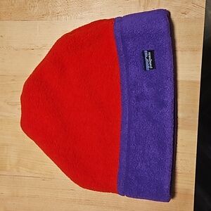 Patagonia red and purple hat used good condition unisex